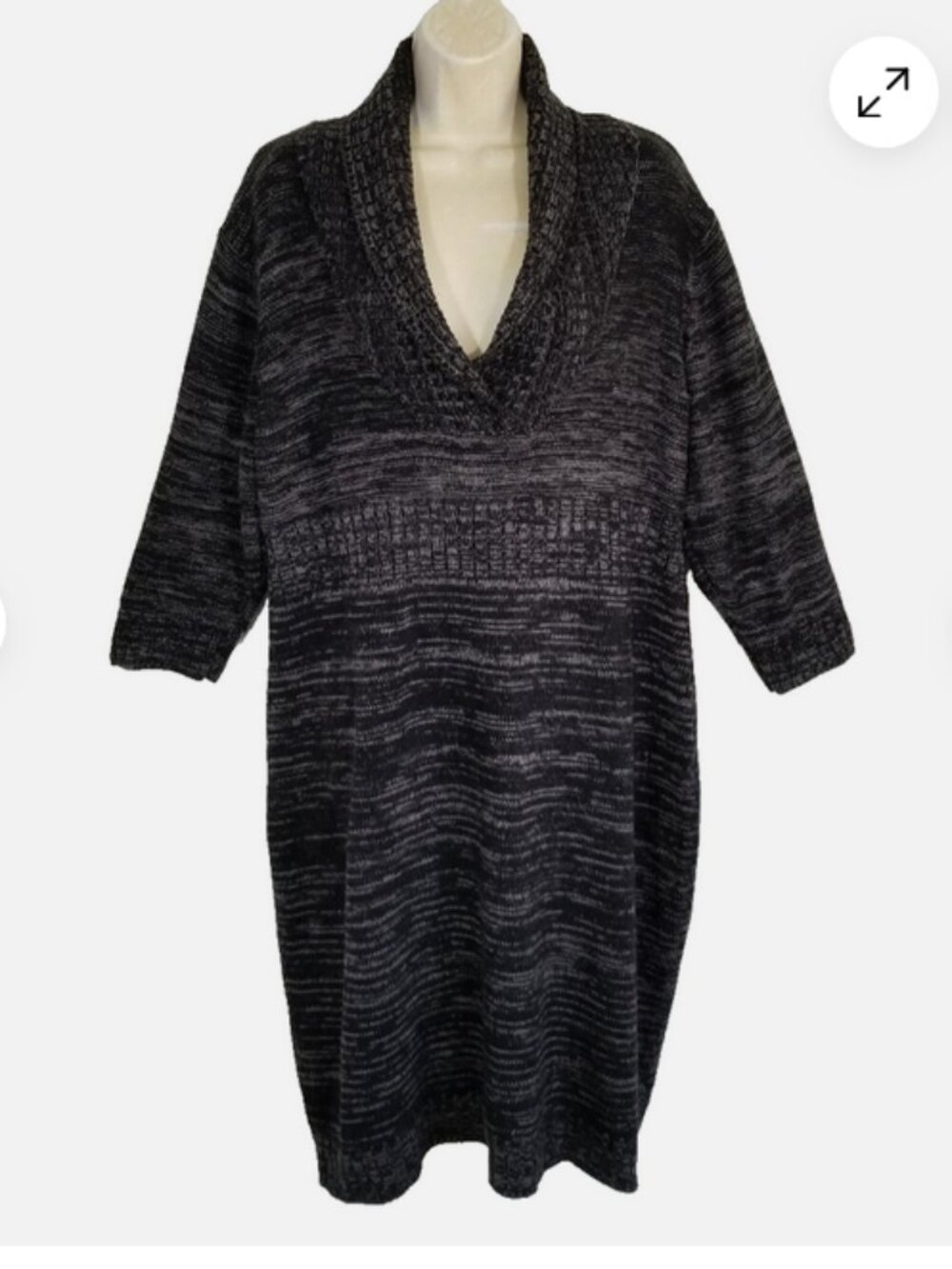 AVENUE Collared Sweater Dress 6976E2M